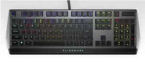 "Alienware AW510K", pilno dydžio (100%), USB, mechaninis, RGB LED, juodas, pilkas