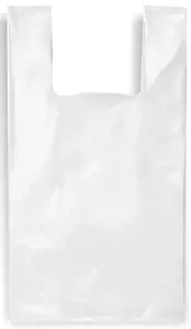 Fasavimo maišeliai su rankenelėmis, balti, 30 / 8 x 55 cm, 20 mk, 100 vnt., 0,82 kg