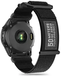 "Tech-Protect" laikrodžio dirželis "Scout Garmin fenix 5/6/6 Pro/7", juodas