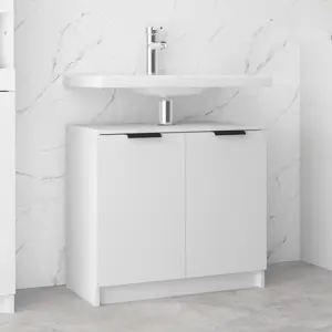 Vonios spintelė, balta, 64,5x33,5x59cm, apdirbta mediena