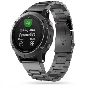 "Tech-Protect" laikrodžio dirželis Nerūdijantis "Garmin fenix 5/6/6 Pro/7", juodas