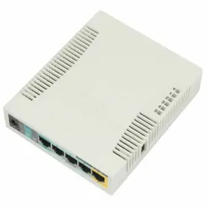 RouterBoard RB951Ui-2HnD su "Atheros" 600MHz CPU, 128MB RAM, 5x100Mbit LAN, integruotas 802.11 b/g/…