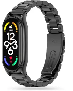 "Tech-Protect" laikrodžio dirželis Nerūdijantis "Xiaomi Mi Band 7", juodas