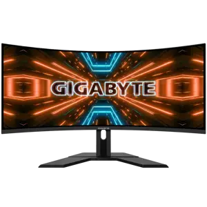 Monitorius Gigabyte G34WQC A, 86.4 cm (34"), 3440 x 1440 pixels, UltraWide Quad HD, LCD, 1 ms, Black