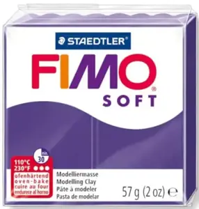 Modelinas FIMO SOFT, 57 g, slyvų violetinė sp.