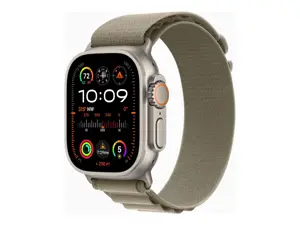 "Apple Watch Ultra 2" GPS + mobilusis ryšys, 49 mm titano korpusas su alyvuogių spalvos "Alpine Loo…
