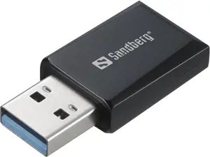 Sandberg Mini Wifi Dongle 1300 Mbit/s, Wireless, USB Type-A, WLAN, 1267 Mbit/s, Black