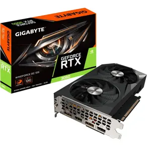 Vaizdo plokštė GIGABYTE GeForce RTX 3060 12 GB, GDDR6, 192 bitai, GV-N3060WF2OC-12GD2.0