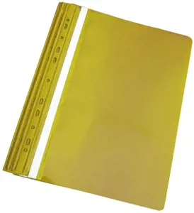 Segtuvėlis su įsegėle ir europerforacija PANTA PLAST, A4, matinis viršelis, (pak. -10 vnt.), gelton…