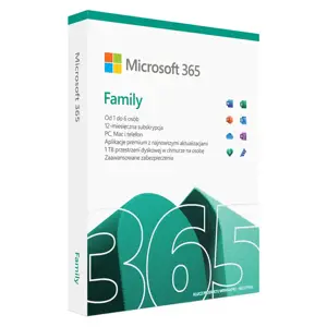 "Microsoft 365 Family" 1 x licencija Prenumerata lenkų kalba 1 metams