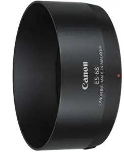 "Canon" ES-68 objektyvo gaubtas, plastikinis, juodas, 51 g
