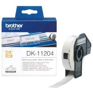 Suderinamos etiketės Brother DK-11204 (17 mm x 54 mm)