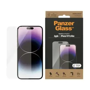 PREMIUM TEMPERED biometrinio stiklo ekrano apsauga iPhone 2022 6,7'' Pro Max AB (juoda)