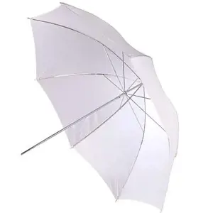 BIG Helios skėtis 100cm, baltas/permatomas (428301)
