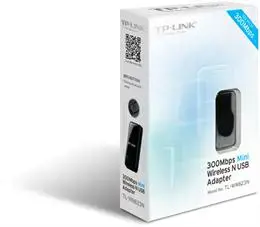 TP-LINK N300 WLAN mini-USB adapteris, 2,4 GHz, 802.11b/g/n, QSS-Taste, Autorun-Tool, palaiko "Windo…