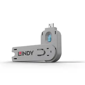 "Lindy" USB A tipo prievado blokavimo raktas, mėlynas, 8 g, mėlynas