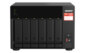 QNAP TS-673A, NAS, bokštinis, "AMD Ryzen", V1500B, juodas