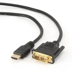 GEMBIRD CC-HDMI-DVI-0,5M Gembird HDMI-DVI kabelis su paauksuotomis jungtimis, 0,5 m