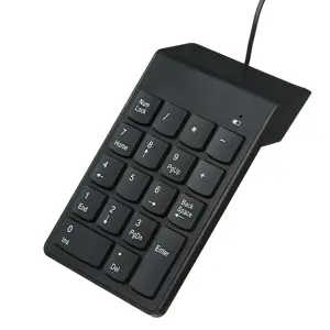 GEMBIRD KPD-U-03 USB skaitmeninė klaviatūra, juoda, plona, 18 klavišų