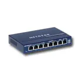 NETGEAR ProSafe 8-Port Gigabit Desktop Switch, Unmanaged, Gigabit Ethernet (10/100/1000), Full dupl…