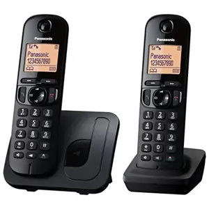 "Panasonic" KX-TGC212 DECT telefonas Skambinančiojo ID juodas