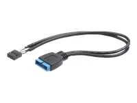 GEMBIRD adapteris USB 3.0 (FP) - USB 2.0 (MB) 30 cm