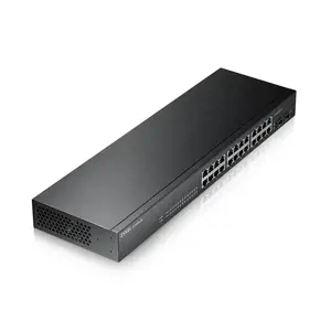 Zyxel GS-1900-24 v2, valdomas, L2, Gigabit Ethernet (10/100/1000), dvipusis, montuojamas į stovą, 1U
