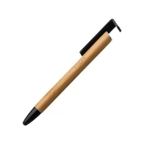 Fiksuotas rašiklis su rašikliu ir stovu 3 in 1 pieštukas, "Bamboo