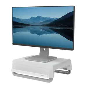 Fellowes Computer Monitor Stand with 3 Height Adjustments - Breyta Monitor Riser with Cable Managem…