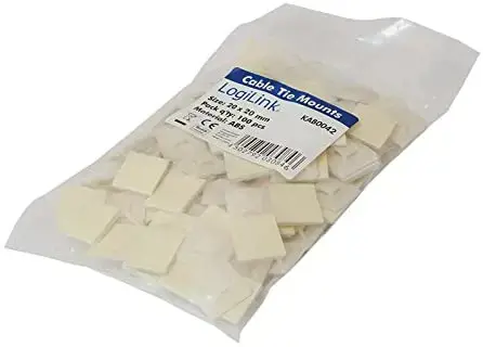 "Logilink" kabelių rišimo laikikliai 20x20 mm KAB0042 100 vnt.