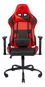 Žaidimų kėdė DELTACO GAMING DC210R  PU oda, metalinis rėmas, juoda/raudona / GAM-096-R
