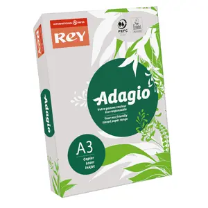 Spalvotas popierius REY ADAGIO 06, A3, 80 g/m2, 500 lapų, pilka