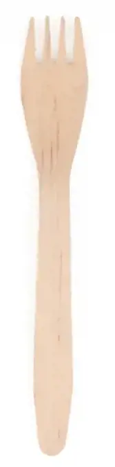 Vienkartinės šakutės, medinės, 10vnt