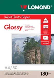 Blizgus Fotopopierius Lomond, A4, 180 g/m², 50 psl.