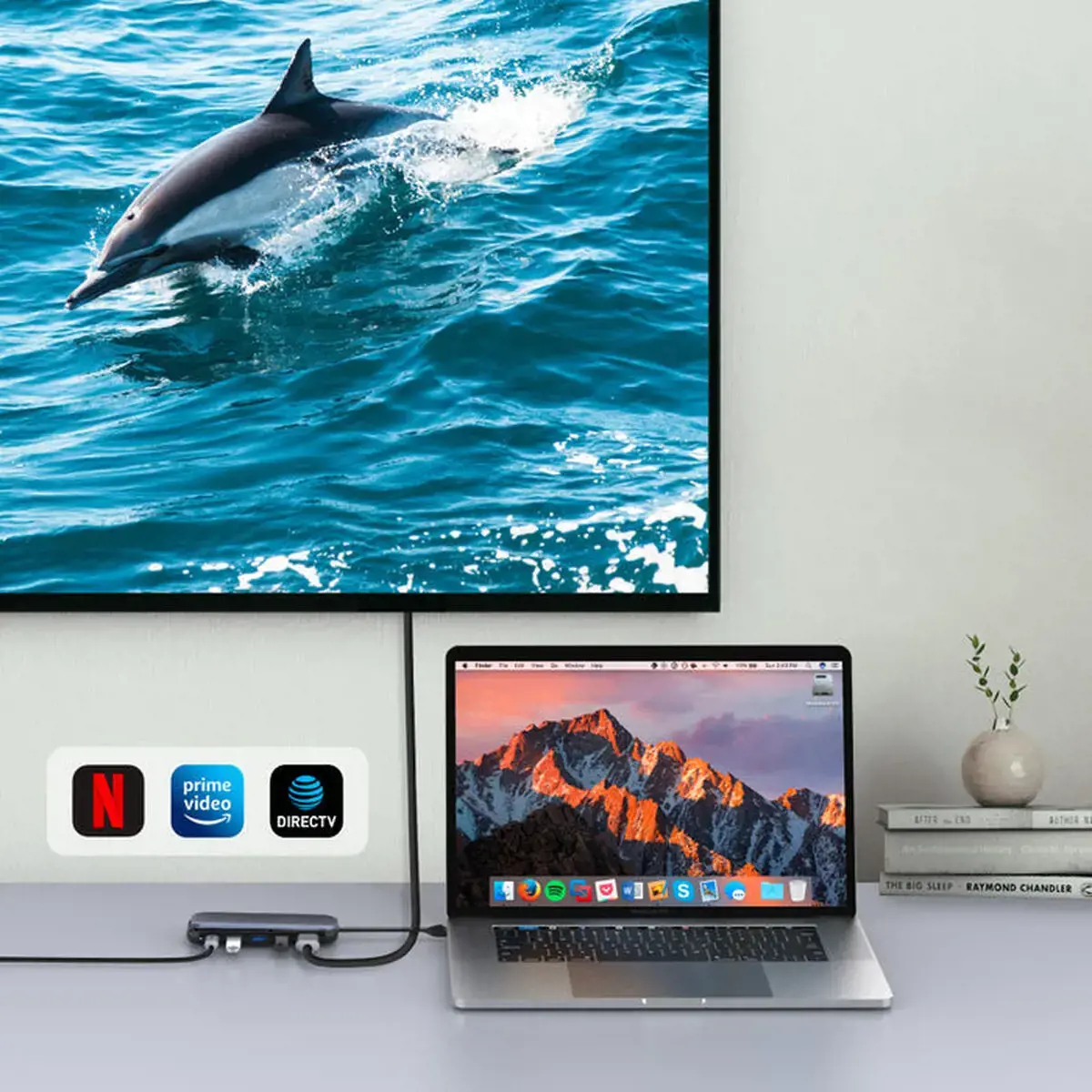 UNITEK saugykla HUB USB-C DISC M.2 HDMI 2.0 PD 100W D1046A