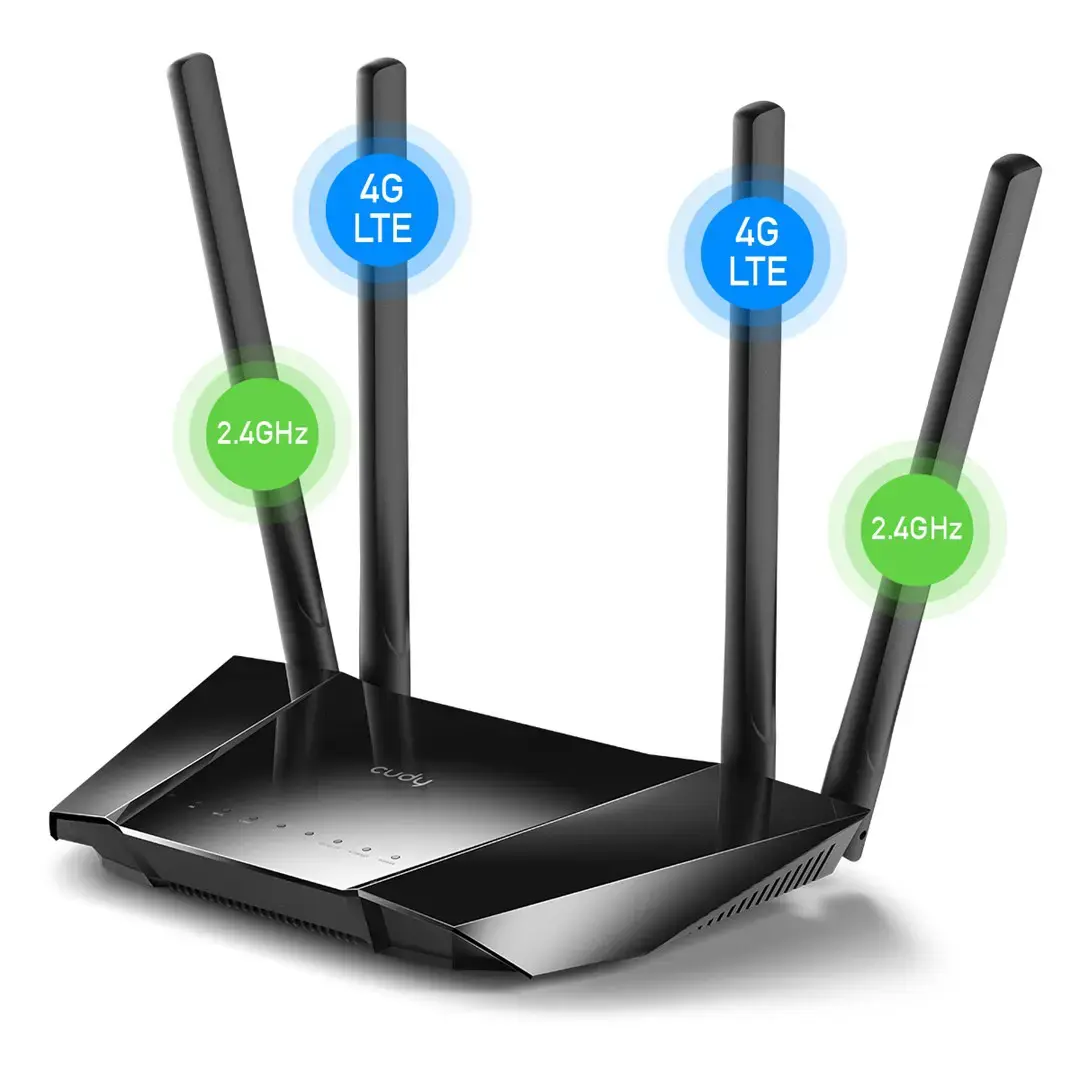 Maršrutizatorius CUDY LT400_EU 300 Mbps Wireless N 4G LTE Cat.4 SIM