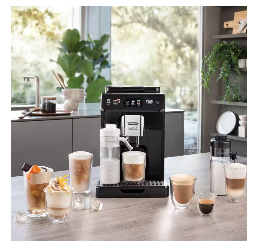 Kavos aparatas DeLonghi ECAM450.55.G, 1,8 litrai, 1450 W, Pilka, Automatic