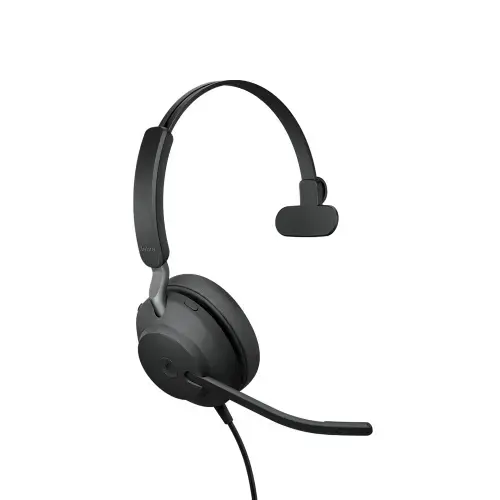 Jabra Evolve2 40 USB-C, MS Teams Mono, Wired, Office/Call center, 20 - 20000 Hz, 113 g, Headset, Black
