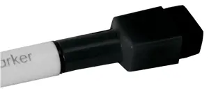 Baltos lentos žymekliai NOBO Mini, su valikliu, 6 vnt., įv. spalvų