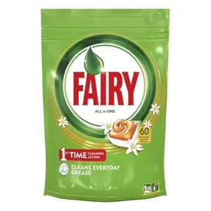 Indų plovimo pastilės "All in One Fairy" (60 vnt.)