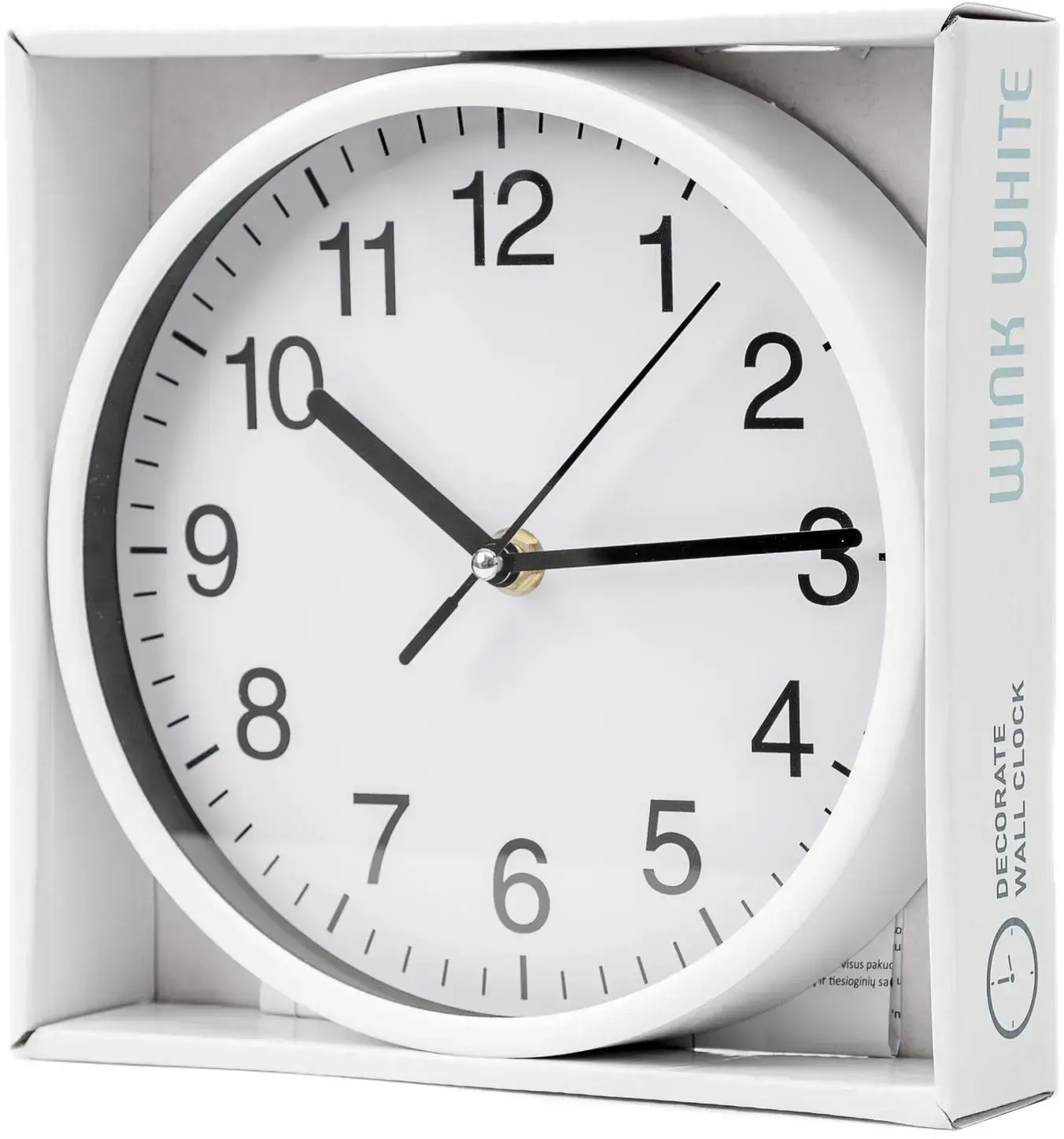 Platinet wall clock Wink, white (45955)