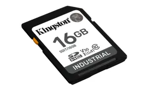 KINGSTON 16GB SDHC pramoninis -40C iki 85C C10 UHS-I U3 V30 A1 pSLC