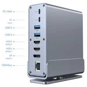 Gembird A-CF-COMBO15-01 USB Type-CF 15-in-1 multi-port adapter (USB hub AF-ports v.2x2 + v.3x3, Typ…