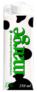 Grietinėlė Margė 12% 250ml