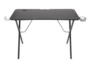 Žaidimų stalas Natec Genesis Holm 200 RGB, Juoda