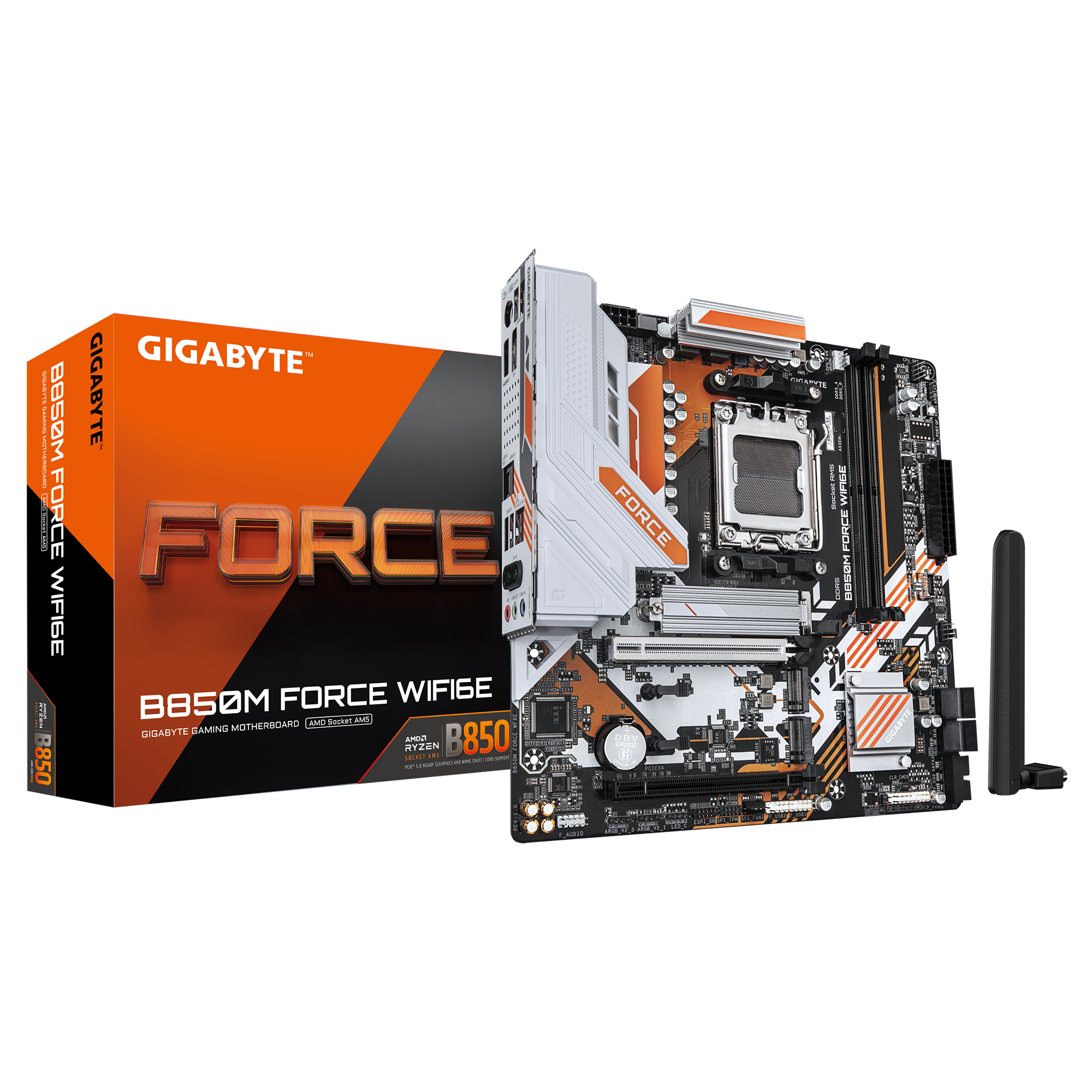 Mainboard GIGABYTE AMD B850 SAM5 Micro-ATX Memory DDR5 Memory slots 2 B850MFORCEWF6E