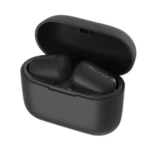 "Savio" TWS-09 IPX5 ausinės / ausinės Belaidės ausinės su "Bluetooth" juoda