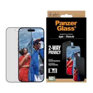 PanzerGlass Screen protector | Apple | iPhone Air | Glass | Transparent | Ultra-Wide Fit w. EasyAli…