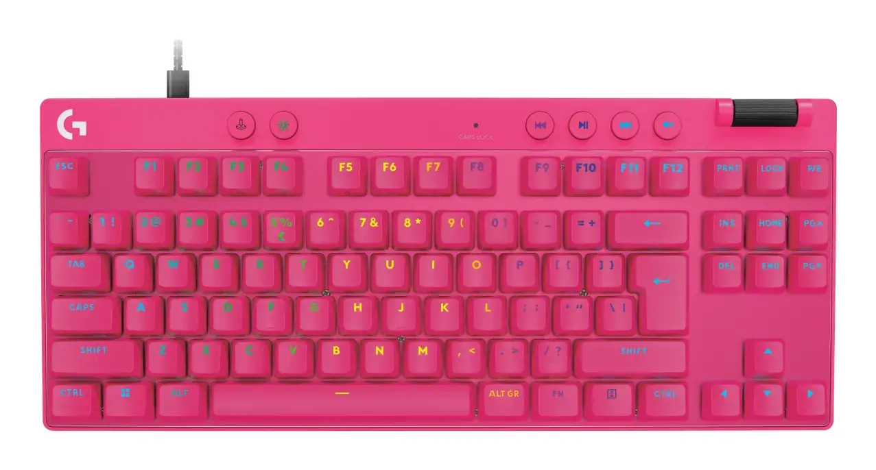 Logitech Keyboard G Pro X Rapid TKL Magenta