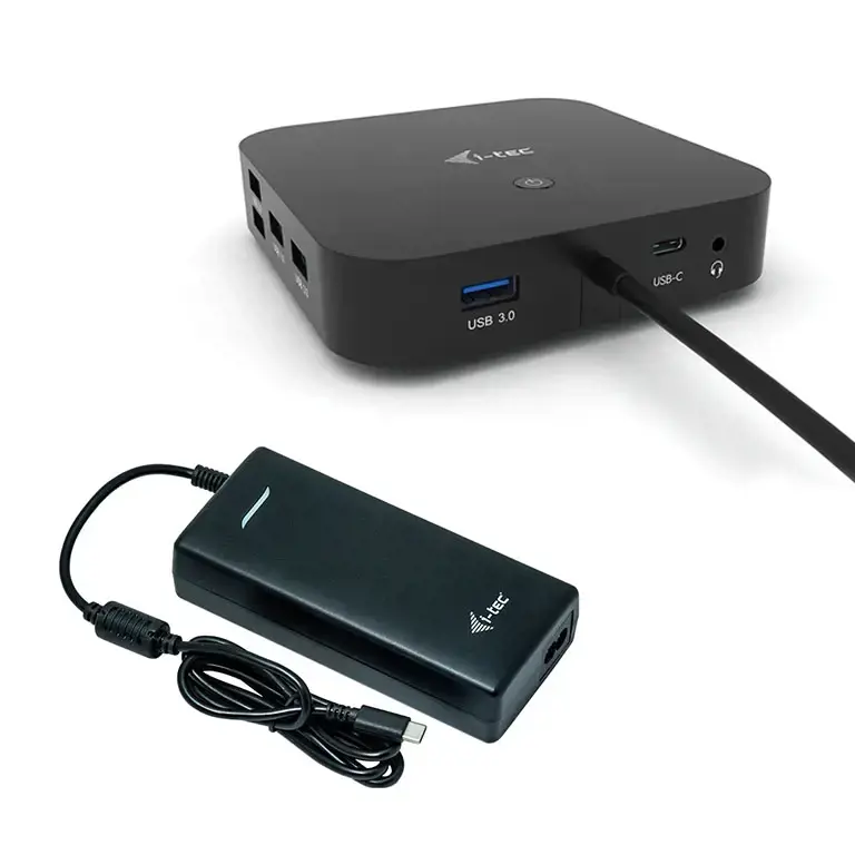 I-TEC USB-C Dual Display MST DS 2x DP 1x GLAN 3x USB 3.1 2x USB 2.0 1x USB-C-DatA 1x Audio/Mic lizdas 1x 100W USB-C PD + įkroviklis 112W